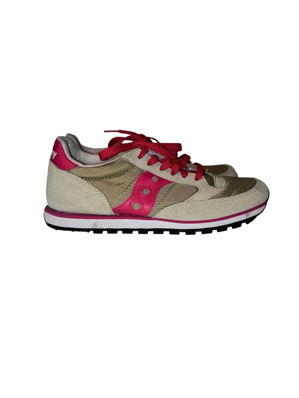Saucony Jazz Original Sneaker Women’s Pink Berry Beige Size 8